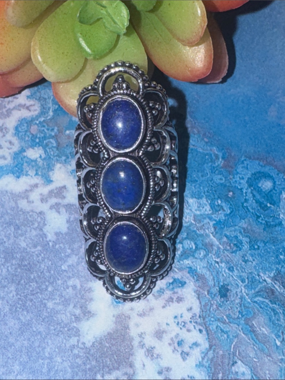 Lapis Lazuli Silver Ring